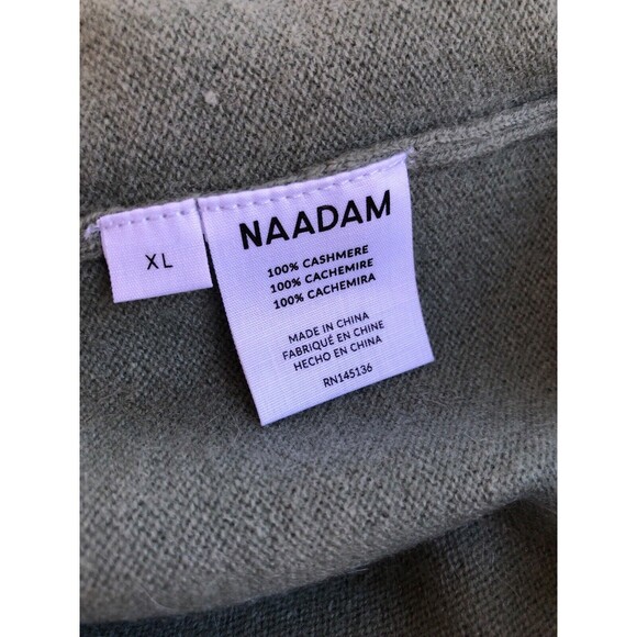 NWT Naadam Sweater Womens XL  Cashmere Sweater Luxury Wedge wood Green - Picture 8 of 11